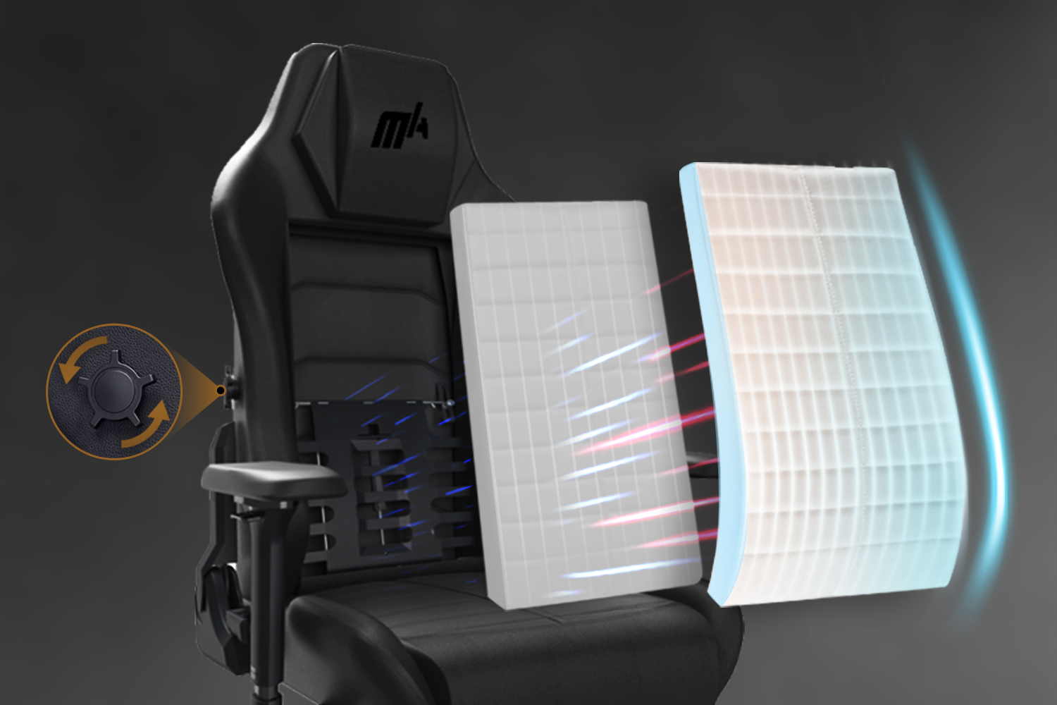 INTEGRATED LUMBAR SUPPORT