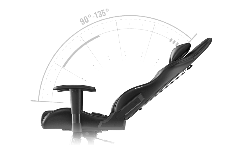 90°~ 135º Reclining Backrest 