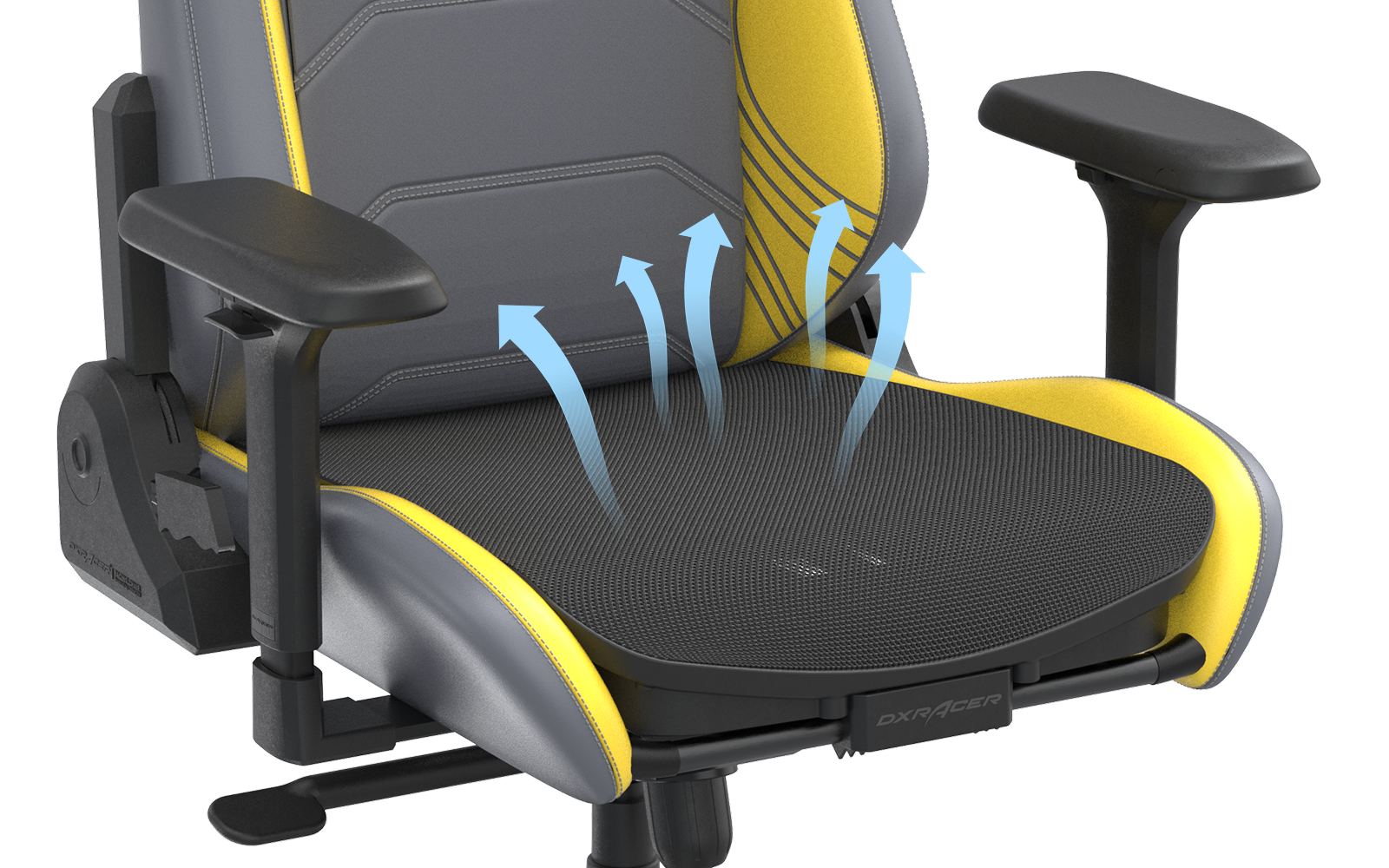 Premium Ergonomic Gaming Chair | Master Series Grey Yellow