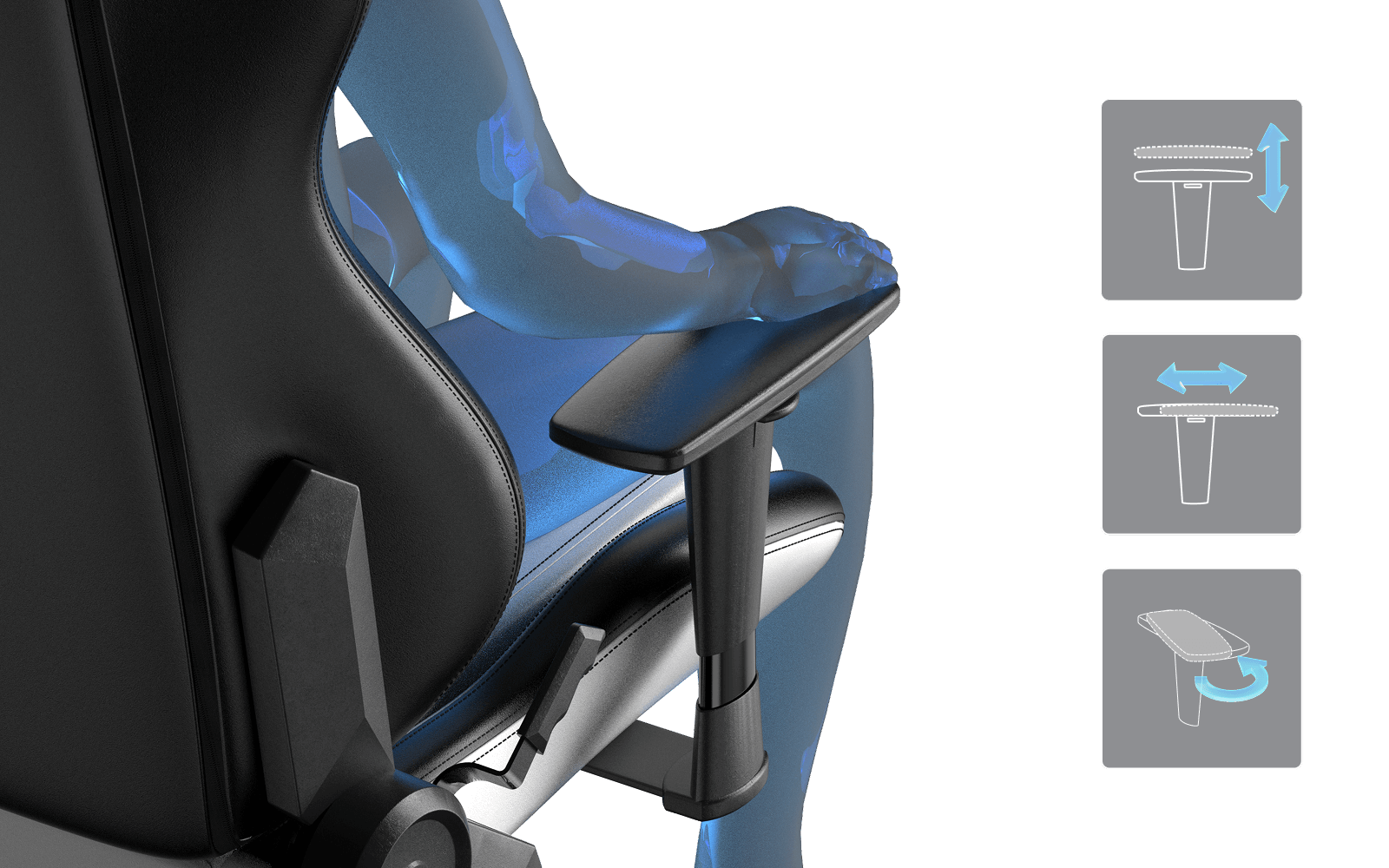 Reclining Gaming Chairs | Drifting Series Winter EPU