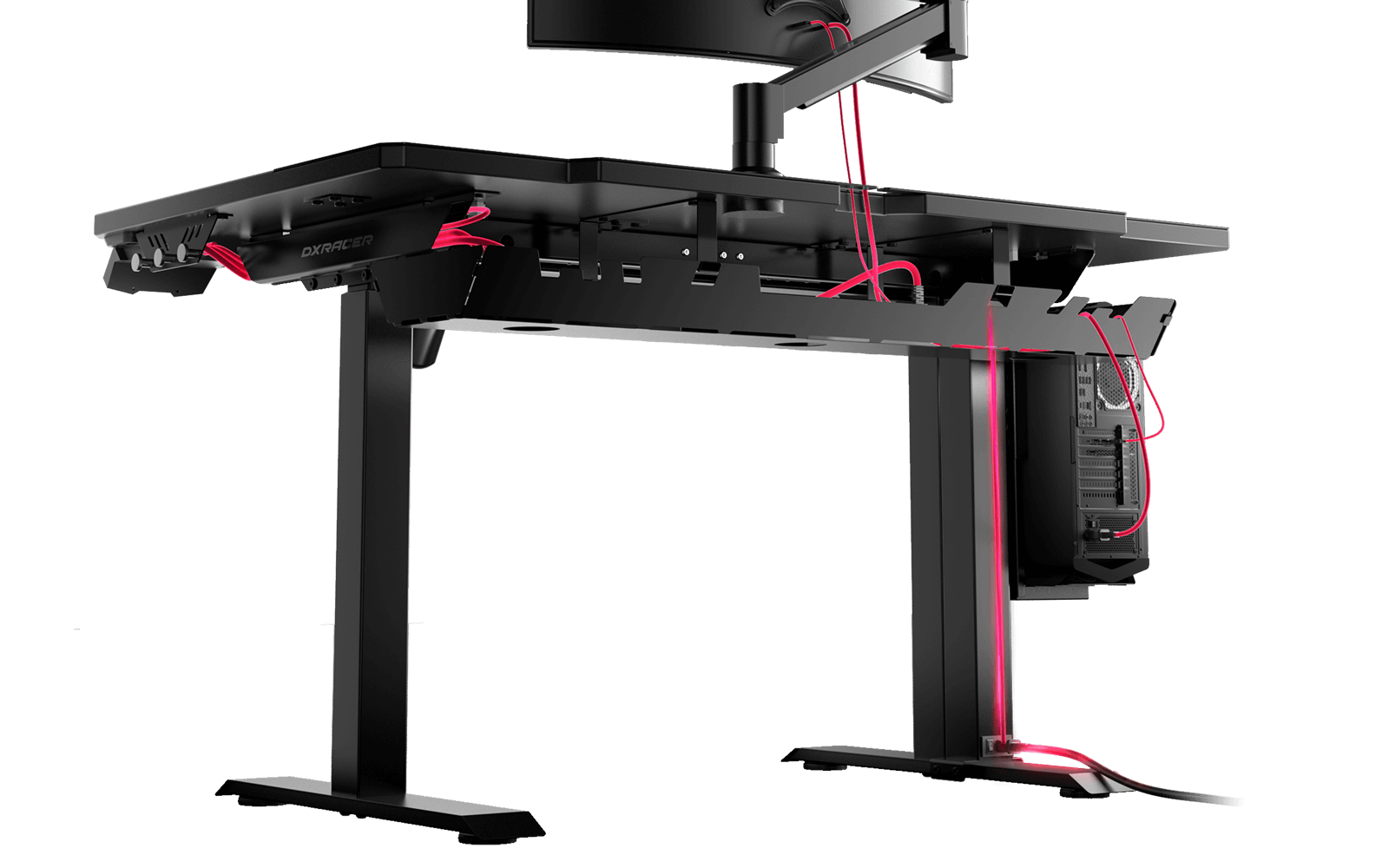 Black Gaming Desk | XL | High Density Fiberboard | Tidal