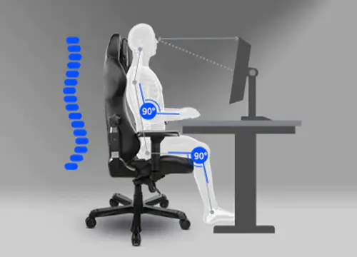  Improper VS Proper Sitting Posture