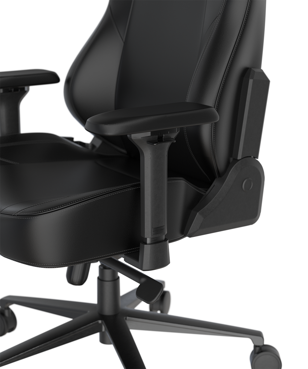 Black Gaming Chair | Regular Craft EPU Series L | DXRacer USA | Leatherette / 