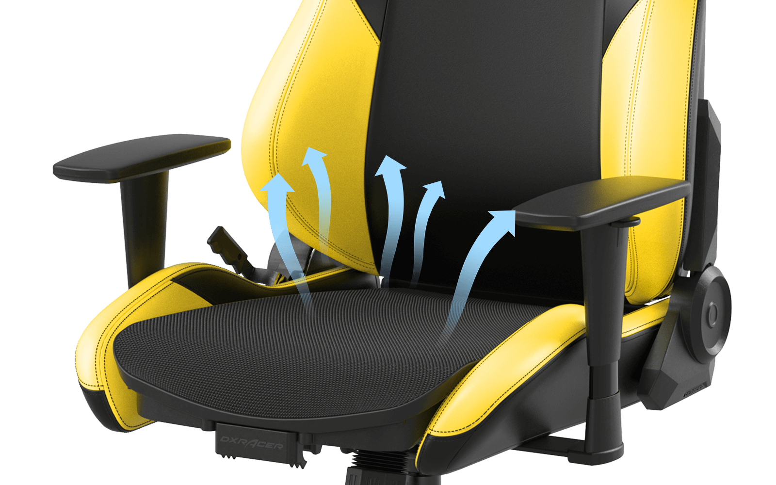 エケスチェア2 Reclining Gaming Chairs | Drifting Series Black Yellow EPU