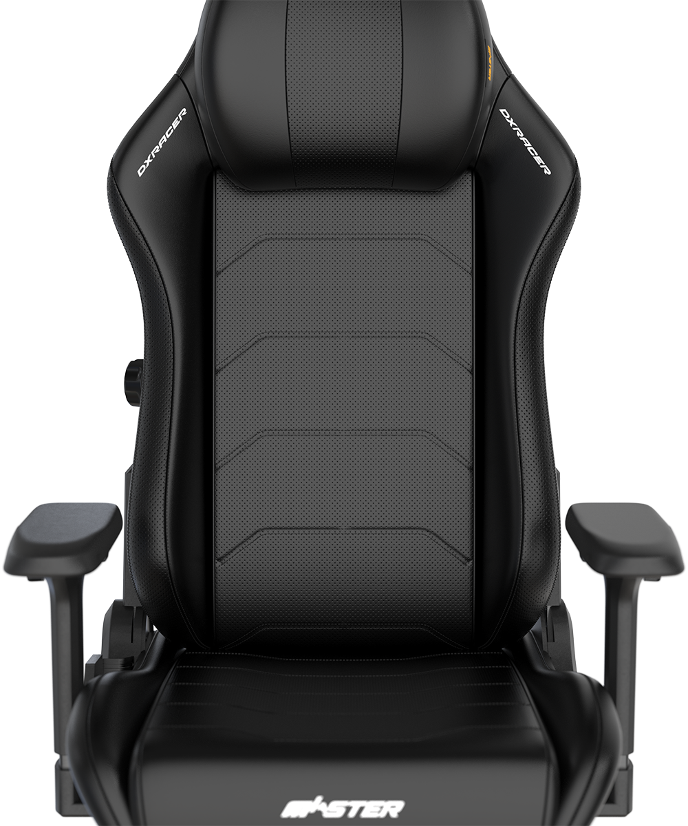 DXRacer Master Series Black Gaming Chair - Plus / XL, Microfiber Leatherette