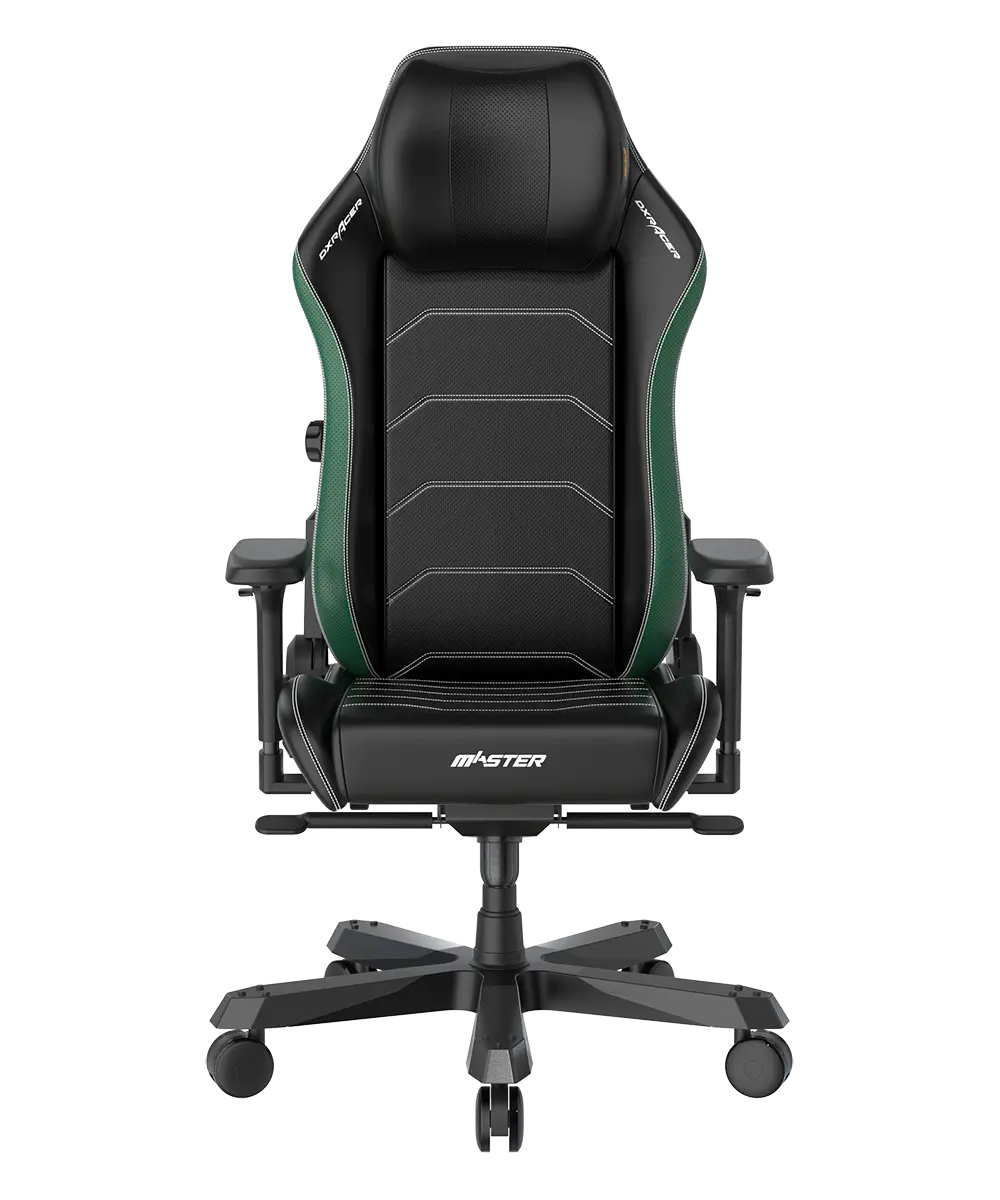 Black & Green Gaming Chair Plus / XL Microfiber Leatherette