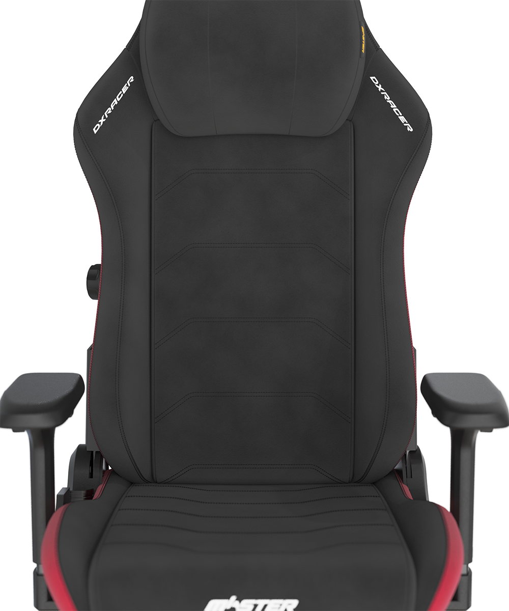 Black & Red USA Fabric | / | Suede Master | Series | DXRacer Plus Chair Gaming XL