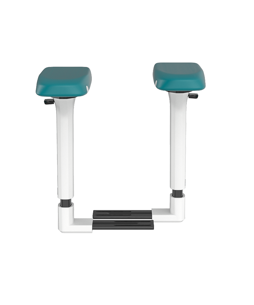 Air 4D Armrest Cyan and White (a pair)