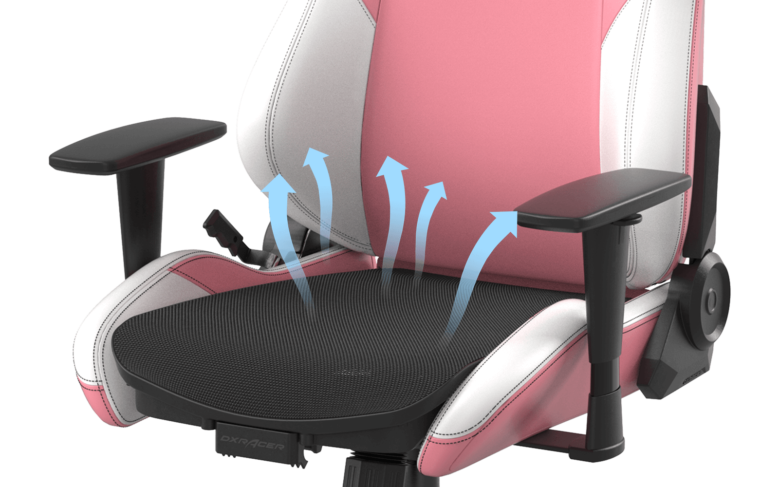 Reclining Gaming Chairs | Drifting Series Pink White EPU