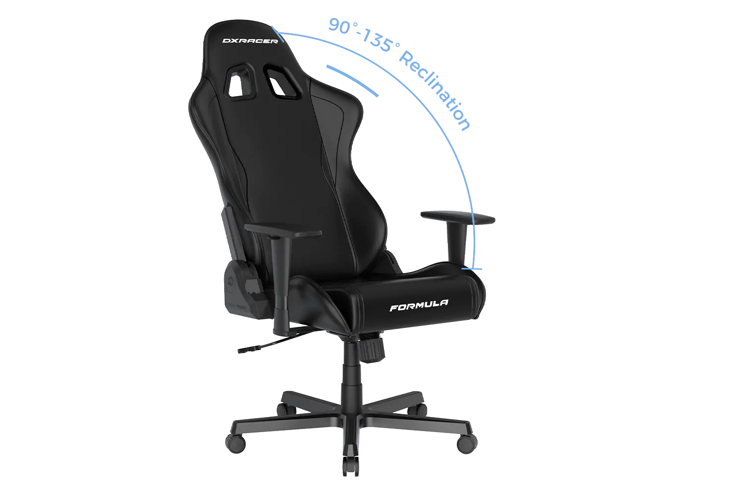 FD01 Black & Red Gaming Chair | Regular / L | Water-Resistant Fabric |  Formula Series | DXRacer USA