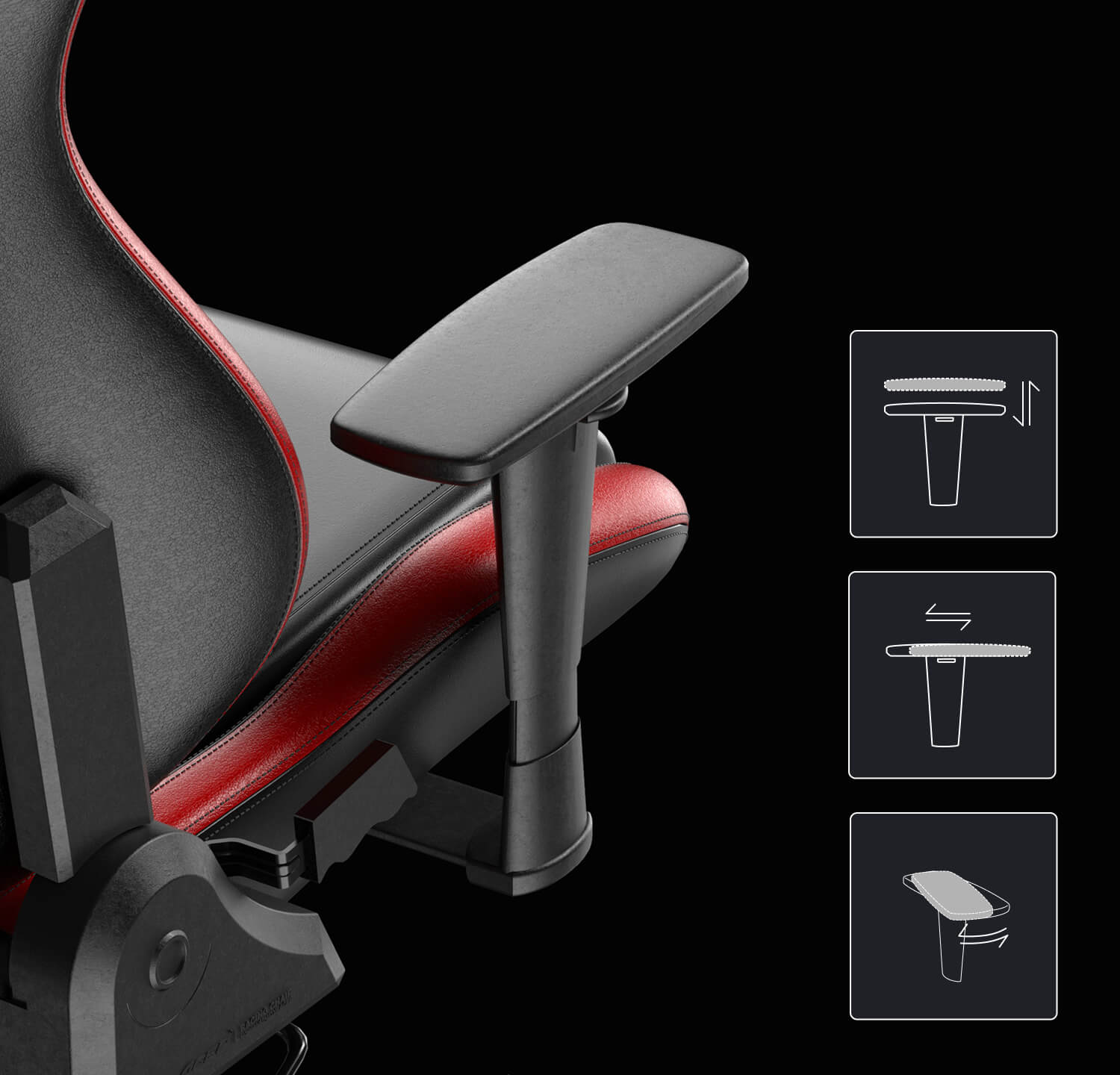 Black Red Gaming Chair | Regular / L | EPU Leatherette Black Red Gaming Chair | Regular / L | EPU Leatherette
