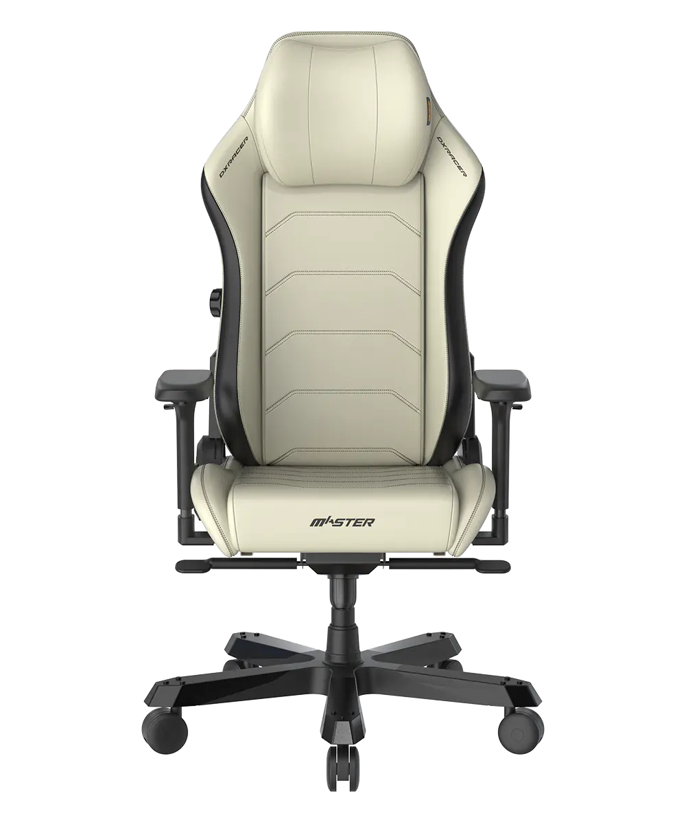 White & Black Gaming Chair Plus / XL Silicone Leatherette