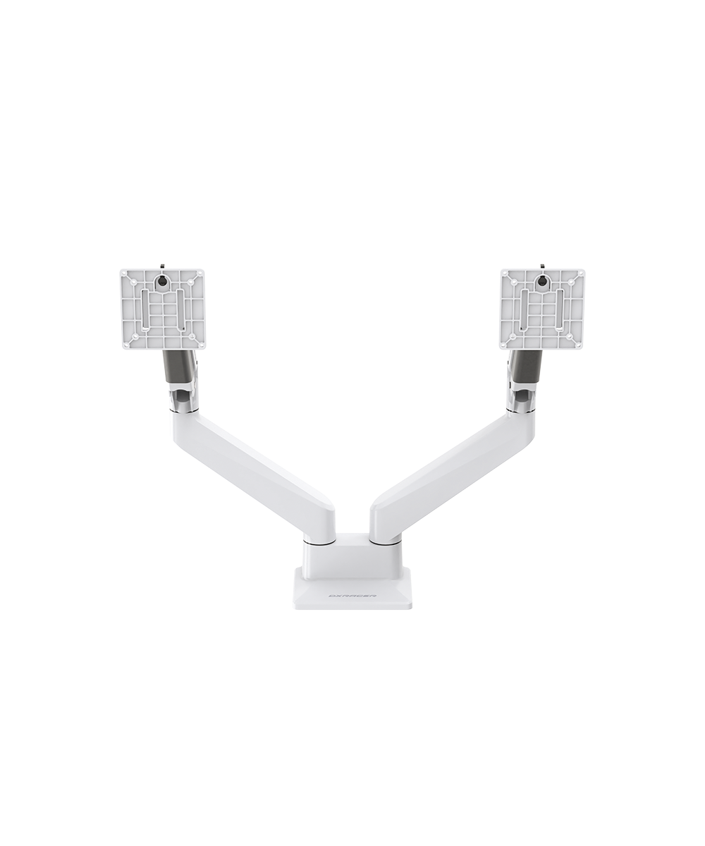 Dual Monitor Arms - White