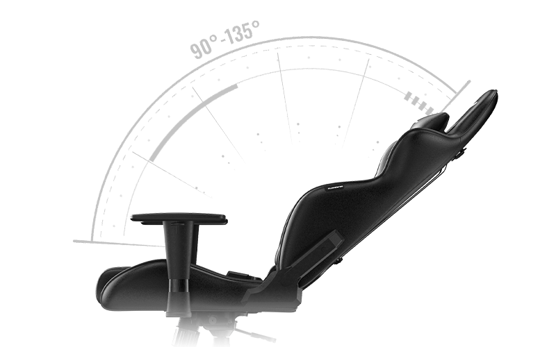 90°~ 135º Reclining Backrest 