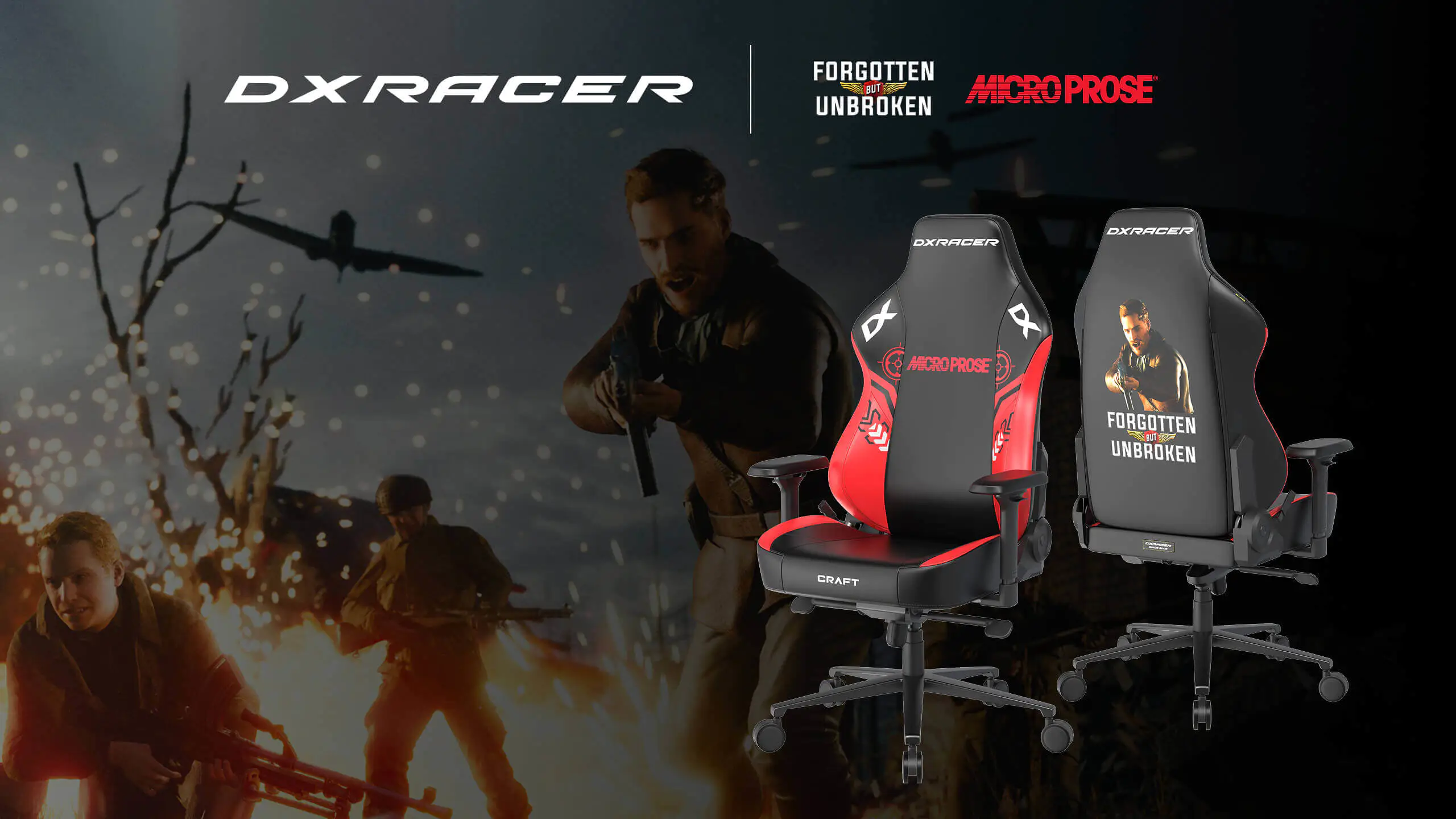 DXRACER חושפת כיסא גיימינג במהדורה מוגבלת בשיתוף עם MicroProse ו-Centurion Developments ב-Gamescom 2025