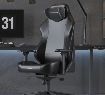 black gaming chair