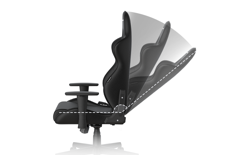 משענת גב נפתחת בזווית של 90°~ 135º