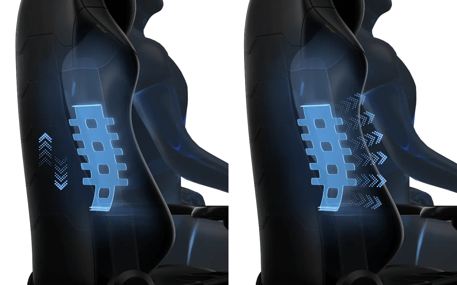 Soporte lumbar ergonómico 4D