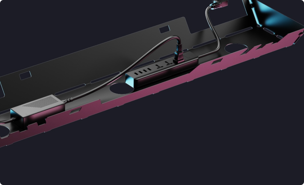 Bandeja de Gestión de Cables Debajo del Escritorio