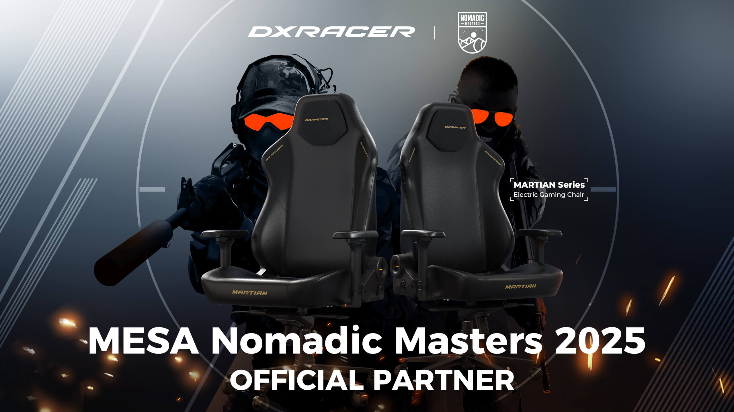 همکاری DXRACER با مسابقات MESA Nomadic Masters بهار ۲۰۲۵ برای ارتقای راحتی و عملکرد در ورزش‌های الکترونیکی