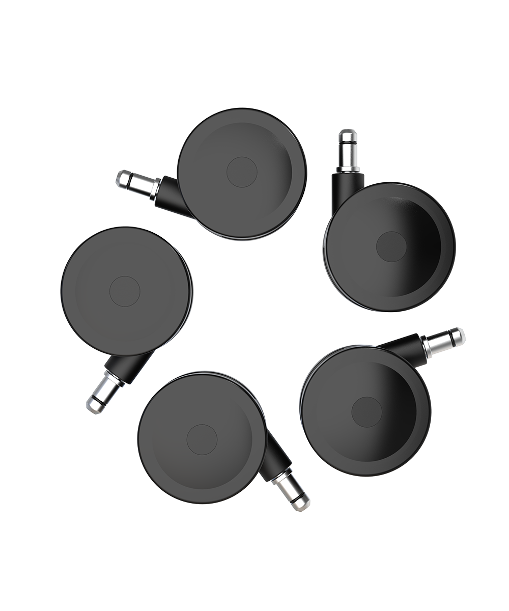 75 mm PU-wielen (set van 5)