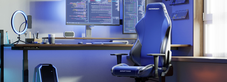 Silla gaming azul