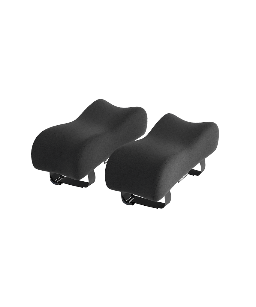 Schwarze Armlehnenpolster (1 Paar)
