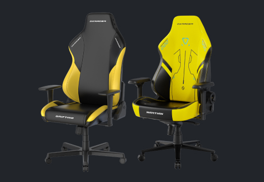 silla gamer amarilla