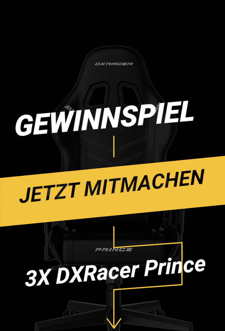 Gewinnspiel DXRacer Gaming -& Bürostuhl PRINCE