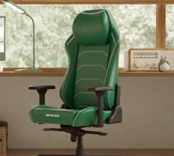 зеленое игровое кресло