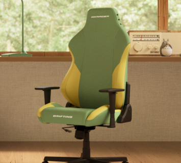 Желтое игровое кресло