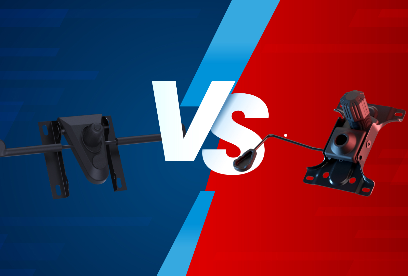 Standardní VS multifunkční houpací mechanika s aretací od DXRacer
